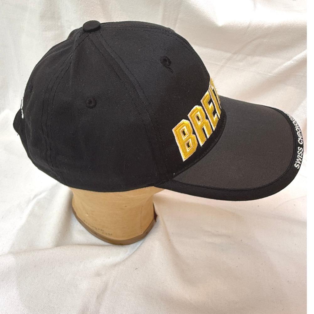 Breitling Baseball Cap Unisex OSFA Black NWOT Swiss Chronograph 1884 Hat - Picture 5 of 6
